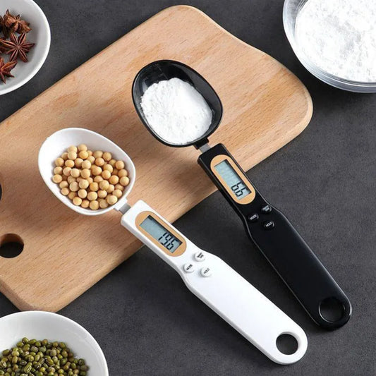 Weighing Spoon Scale Home Kitchen Tool Electronic Measuring Coffee Food Flour Powder Baking LCD Digital Measurement adjustable