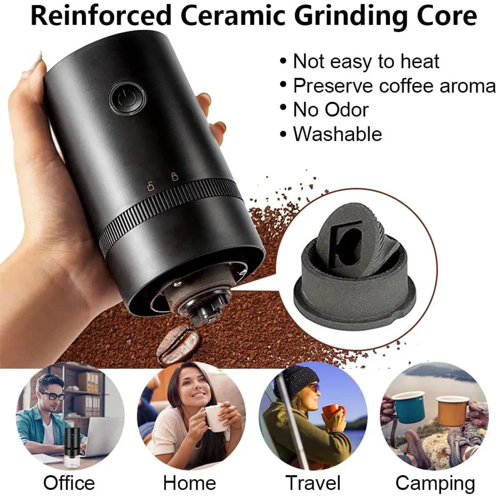 Portable Grinder Electric Conical Burr Coffee Grinder