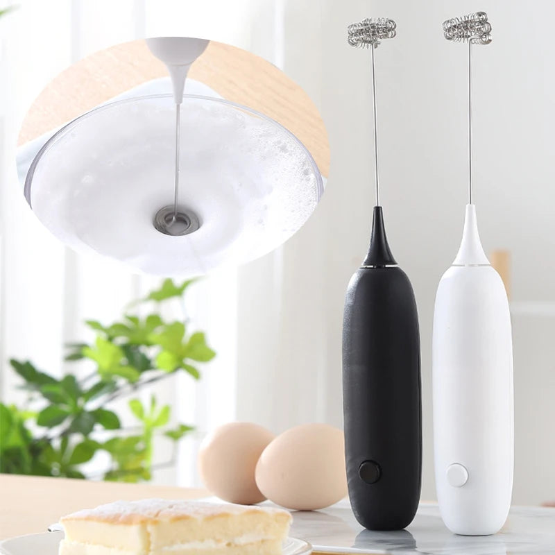 Wireless Milk Frothers Electric Mixer Egg Beater  With Electrical Mini Coffee Maker Whisk USB Egg Whisk Mixer Handheld Blender
