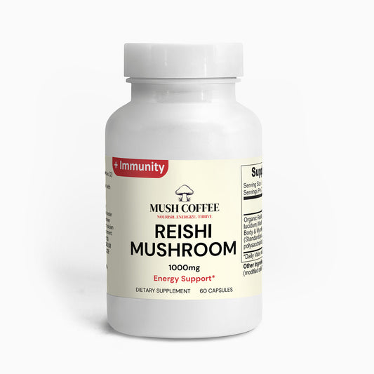 MushCoffee Organic Reishi Mushrooms, 60 Capsule