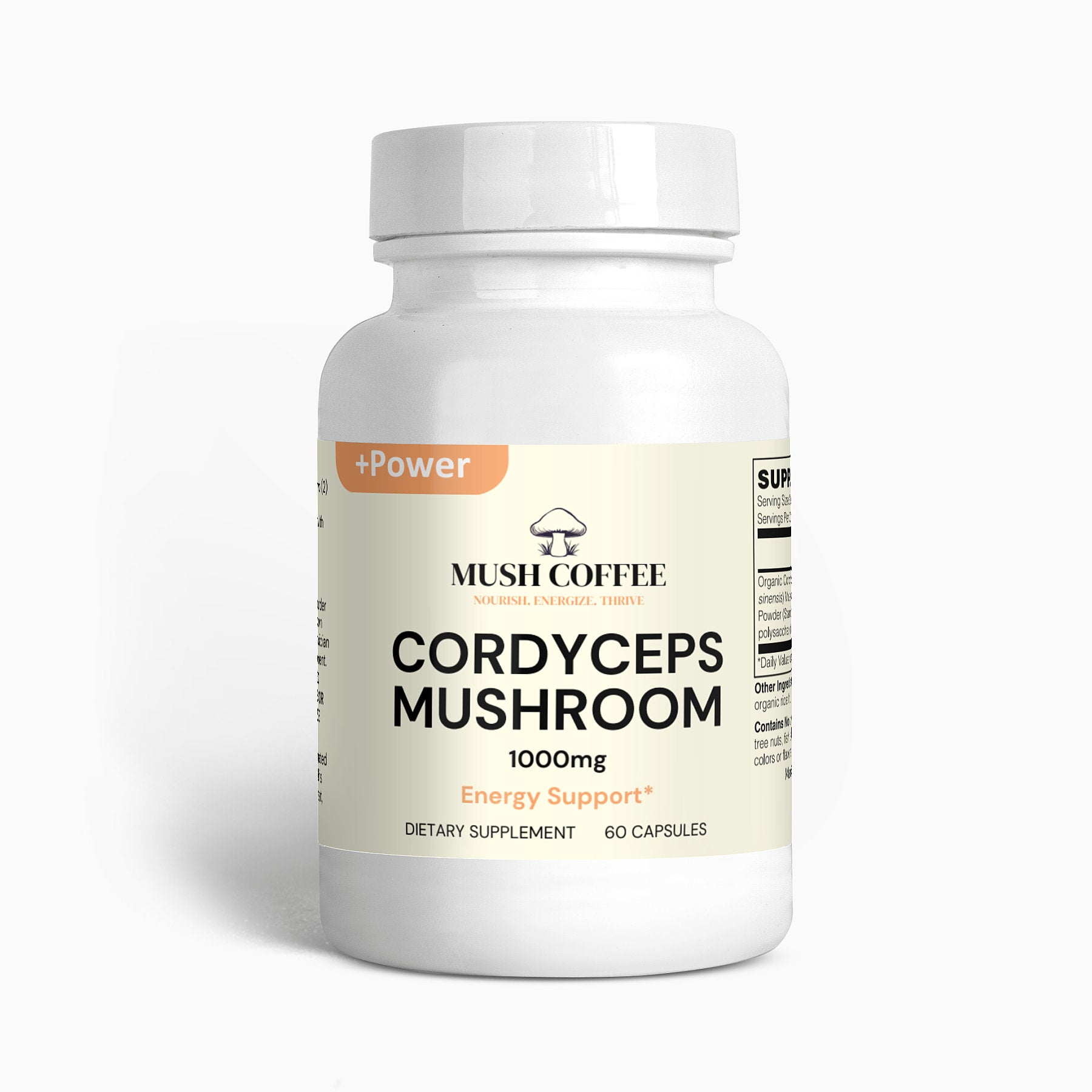 MushCoffee Cordyceps Mushroom Supplements 60 Capsules