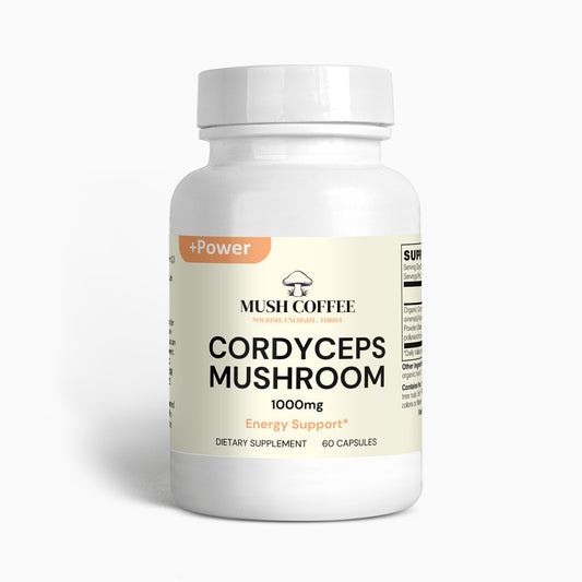MushCoffee Cordyceps Mushroom Supplements 60 Capsules
