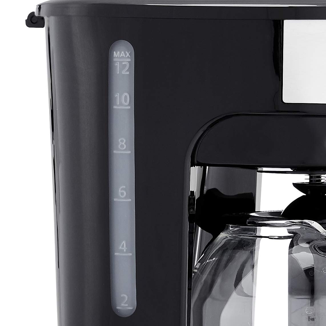 Amazon Basics 12 Cup Coffee Maker With Reusable Filter, Black & Stainless Steel