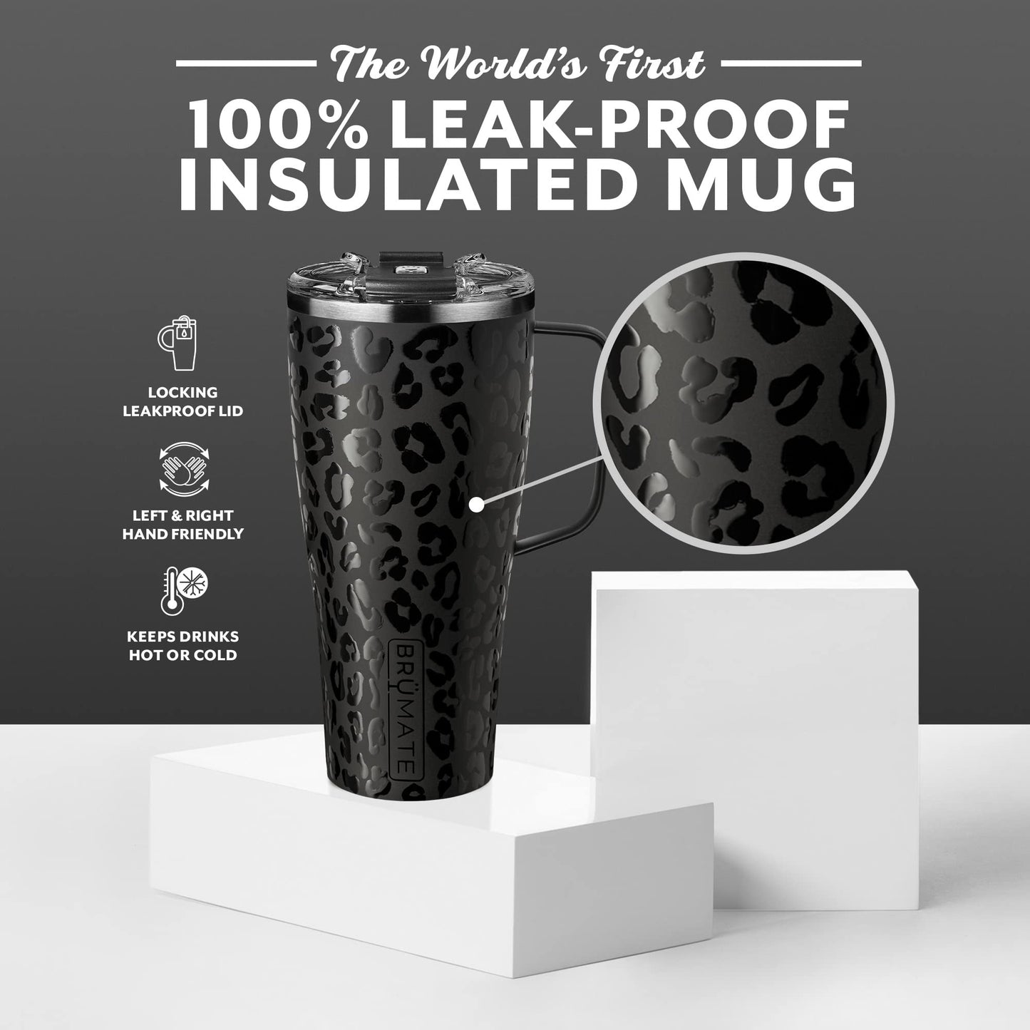 BrüMate Toddy XL - 32oz 100% Leak Proof Insulated Coffee Mug