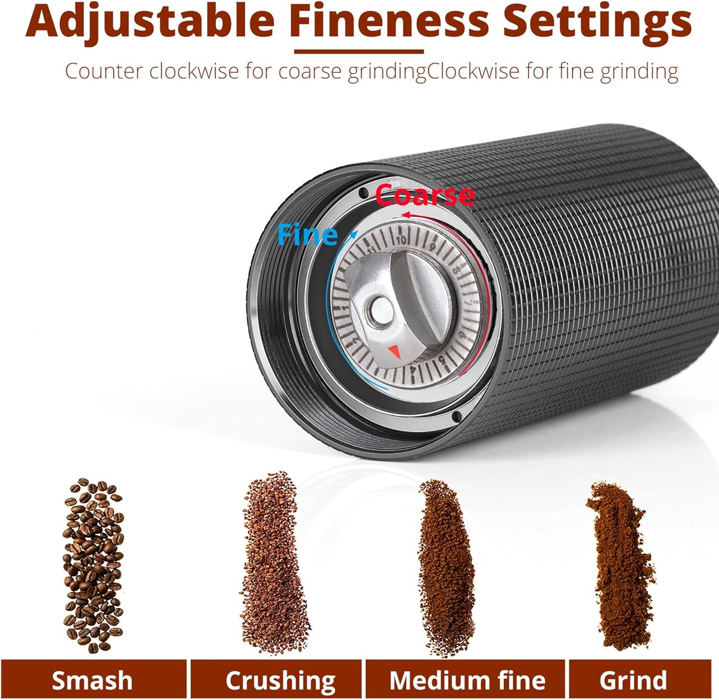 Manual Coffee Grinder with Ceramic Burrs