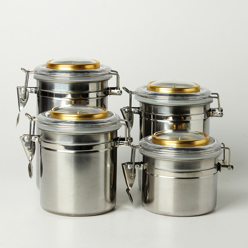Stainless Steel Humiditer Jar For Coffee+